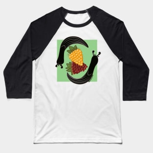 Slugs and Salmon Berries Baseball T-Shirt